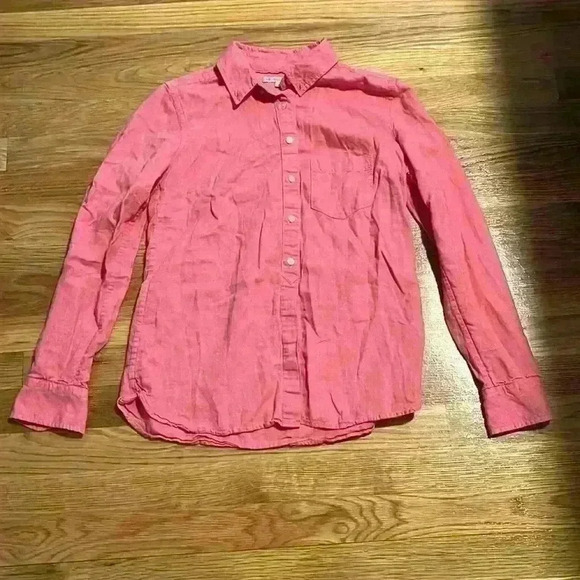 Gap 100% cotton pink button down Oxford shirt - Picture 1 of 4